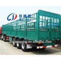 (direct factory) aotong brand stake house livestock semi trailer / multi-purpose cage trailers
